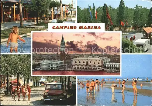 Punta Sabbioni Stadtansicht Camping Marina Strandpartien Kat. Venezia Venedig