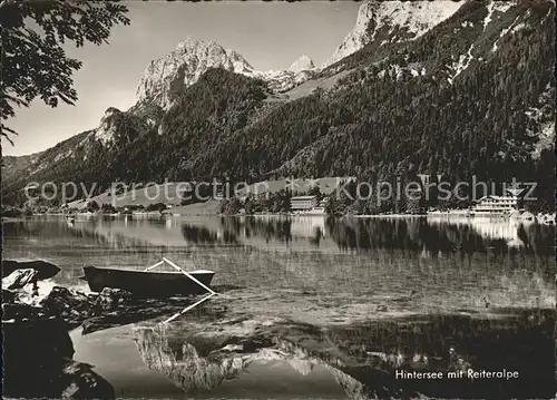 Hintersee Berchtesgaden mit Reiteralpe Kat. Berchtesgaden
