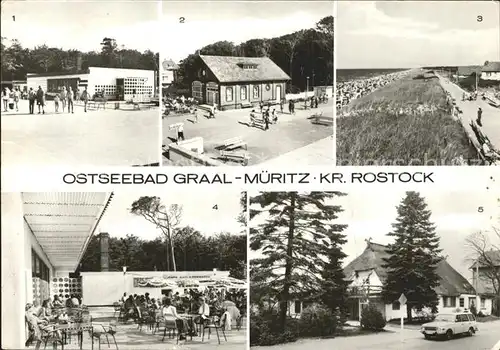 Graal-Mueritz Ostseebad Broiler Gaststaette Terrasse Milchbar Strandpromenade / Seeheilbad Graal-Mueritz /Bad Doberan LKR