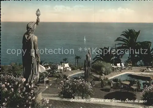 Sanremo Oasi di pace Riviera dei Fiori Friedensoase Statuen Kat. 