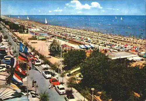 Riccione Lungomare e spiaggia Riviera dei Fiori Kai und Strand