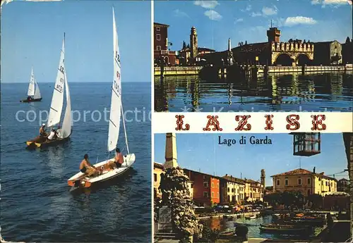 Lazise Lago di Garda Hafen Gardasee Segeln Kat. Lazise