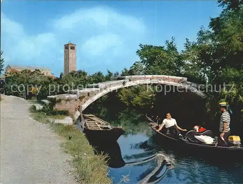 Torcello Ponte del Diavolo Teufelsbruecke Kat. Insel Laguna Morta