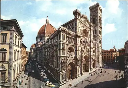 Firenze Toscana Cattedrale ed il Campanile di Giotto Dom Glockenturm Kat. Firenze