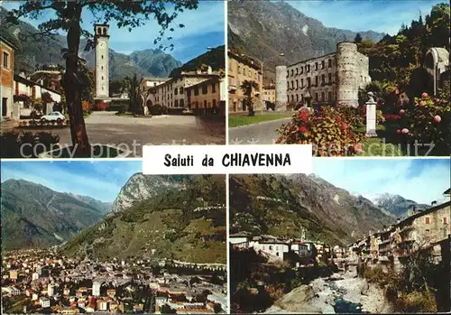 Chiavenna San Lorenzo Castello Kat. Italien