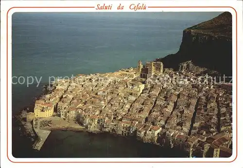 Cefalu Fliegeraufnahme Kat. Palermo