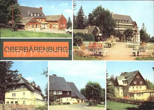 Oberbaerenburg HO Hotel Gaststaette FDGB Erholungsheim Urlaubercafe Wieseneck Klause /  /