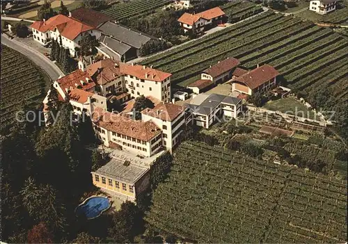 St Pauls Eppan Cistercienserinnenkloster Institut Mariengarten Fliegeraufnahme Kat. Bozen Suedtirol