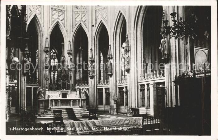 S Hertogenbosch Interieur Basiliek St Jan Hoofd altaar Kat. Den ... S Hertogenbosch Interieur Basiliek St Jan Hoofd altaar Kat. Den ...