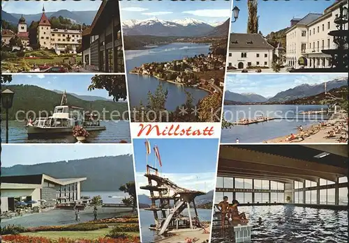 Millstatt Millstaettersee Teilansichten Thermozon Hallenbad Kur und Kongresshaus Kat. Millstatt Millstaetter See