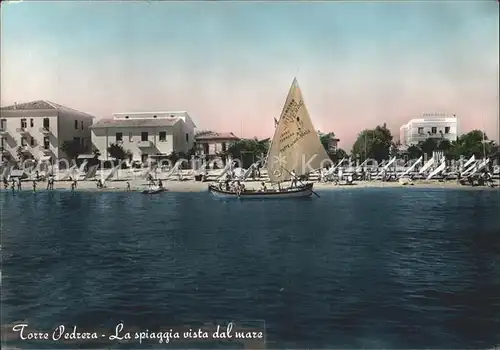 Torre Pedrera La spiaggia vista dal mare Kat. Rimini