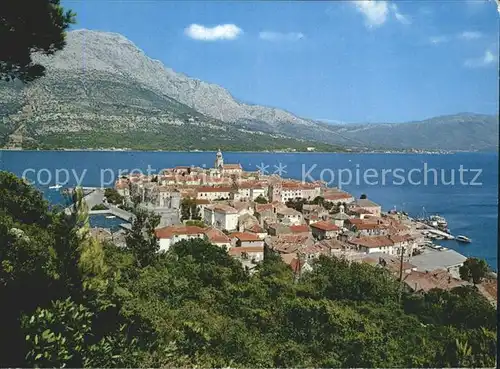 Korcula Panorama Kat. Kroatien