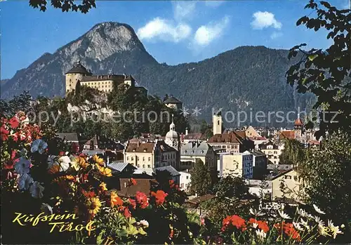 Kufstein Tirol mit Festung Kufstein und Pendling Kat. Kufstein