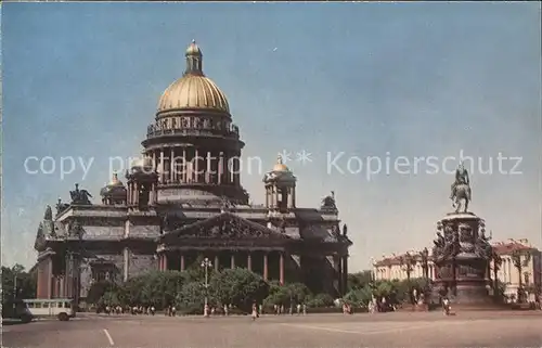 Leningrad St Petersburg St Isaacs Cathedral Monument Kat. Russische Foederation