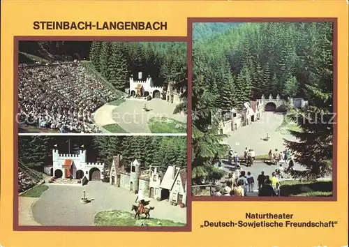 Steinbach Langenbach Naturtheater Deutsch Sowjetische Freundschaft Kat. Schleusegrund