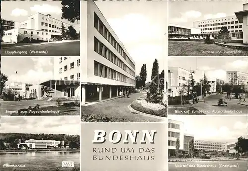 Bonn Rhein Rund um das Bundeshaus Kat. Bonn