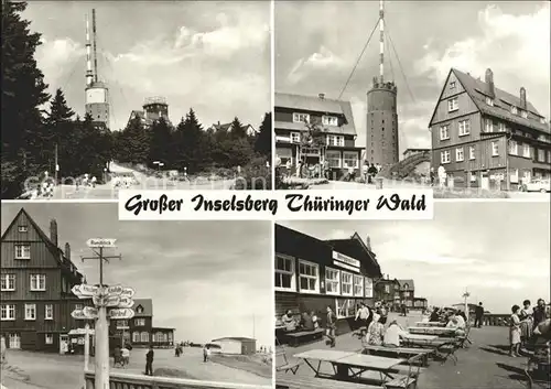 Grosser Inselsberg Turm Berggasthof  Kat. Brotterode