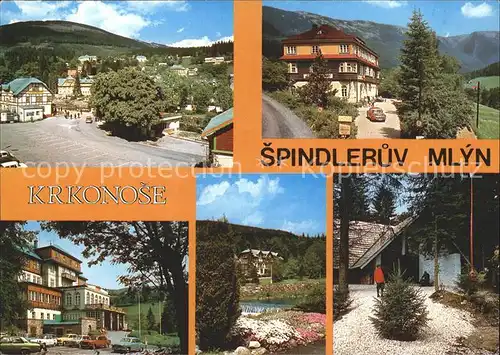 Spindleruv Mlyn Spindlermuehle Stred Spindlerova Mlyna Alpsky hotel Krkonosska chalupa  Kat. Trutnov