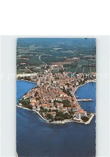 Porec Fliegeraufnahme Kat. Kroatien