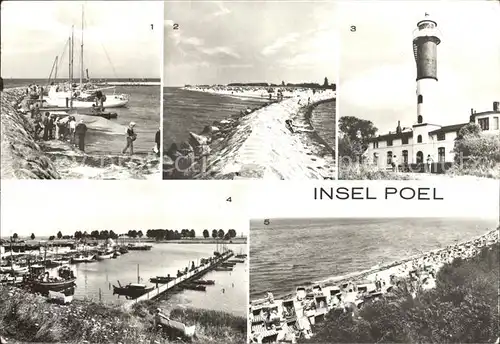 Poel Insel Mole Timmendorf Leuchtturm Hafen Kirchdorf Strand Kat. Insel Poel