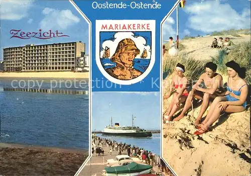 Mariakerke Oostende Zeezicht Hafen Strand Kat. Ostende
