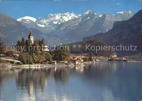 Brienz BE Kirche Gwaechtenhorn Tierberge Benzlauistock Kat. Brienz