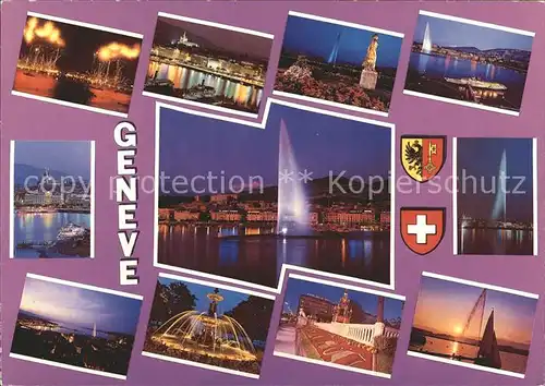 Geneve GE Ortsansichten Kat. Geneve