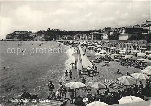 Celle Ligure Strand Spiaggia Kat. Italien