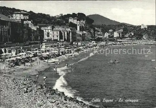 Celle Ligure Strand Spiaggia Kat. Italien