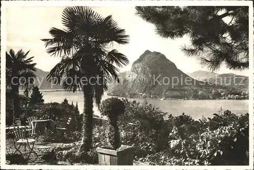 Lago di Lugano Monte S. Salvatore Kat. Italien