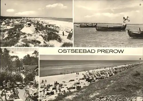 Prerow Ostseebad Strand Fischerboote Strandstrasse  / Darss /Nordvorpommern LKR