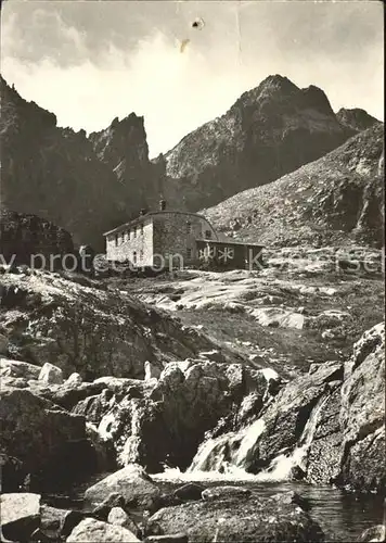 Vysoke Tatry Teryho chata v Malej Studenej doline pri Piatich Kat. Slowakische Republik