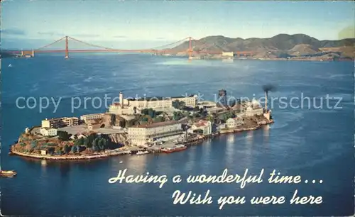 Alcatraz San Francisco Fliegeraufnahme / USA /