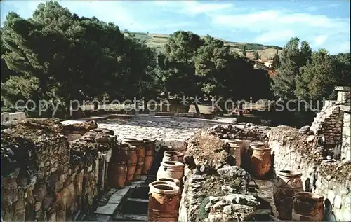 Knossos Cnosse Kreta Keller Hofen Kat. Griechenland