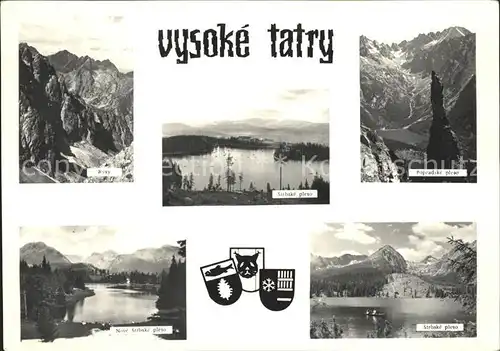 Vysoke Tatry Rysy Strbske pleso Popradske pleso Nove Strbske pleso Kat. Slowakische Republik