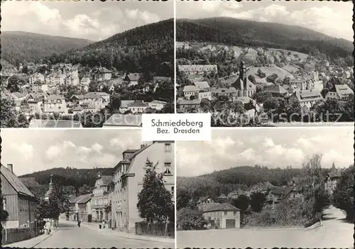 Schmiedeberg  Dippoldiswalde Panorama Teilansichten