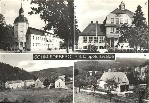 Schmiedeberg  Dippoldiswalde Gaststaette Schule Brandweg Friedenskapelle