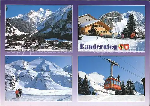 Kandersteg BE Total Gasthaus Skigebiet Sunnbuehl Seilbahn Kat. Kandersteg