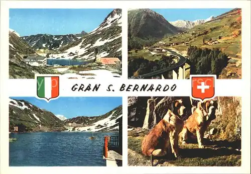 San Bernardino GR San Bernadino Pass Aostatal Bergsee Bernhardiner Kat. Mesocco