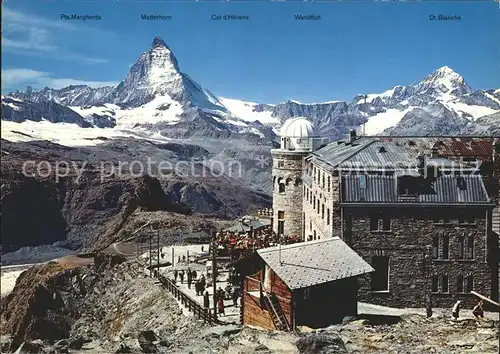 Zermatt VS Kulmhotel Gornergrat Matterhorn Dt Blanche Kat. Zermatt