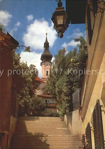 Starnberg See Alte Pfarrkirche St Joseph mit Ignaz Guenther Altar Treppe Kat. Starnberg