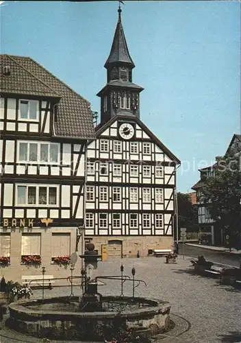 Allendorf Bad Sooden Rathaus Glockenspiel Marktbrunnen Fachwerkhaus Kat. Bad Soden am Taunus