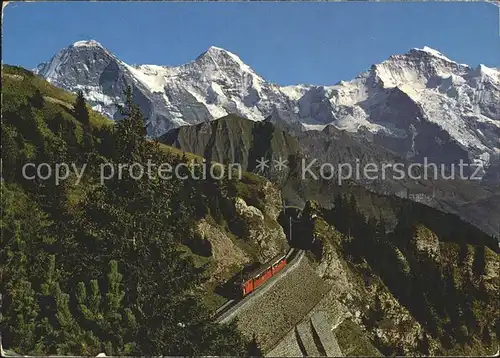 Schynige Platte Bahn Eiger Moench Jungfrau Kat. Eisenbahn