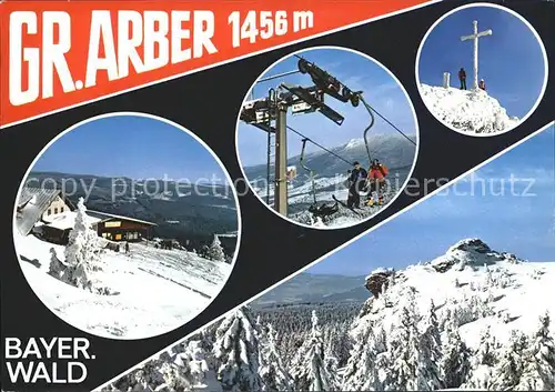 Arber Grosser Arber Gipfelkreuz Skilift