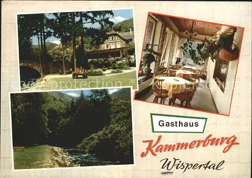 Wispertal Gasthaus Kammerburg Kat. Lorch