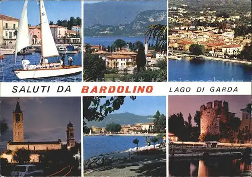 Bardolino Lago di Garda Segelboot Kirche