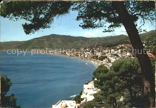 Alassio Blumenkueste Panorama Kat. 