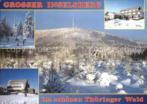 Grosser Inselsberg Total Skipiste Gasthaeuser Kat. Brotterode