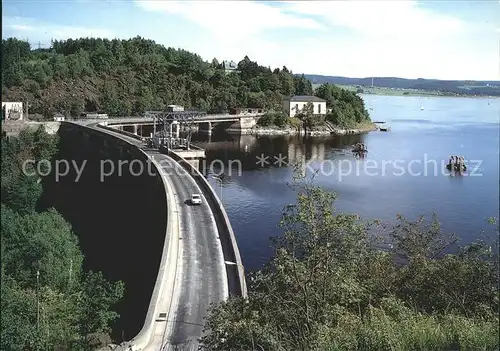 Saaletalsperre Sperrmauer Kat. Burgk