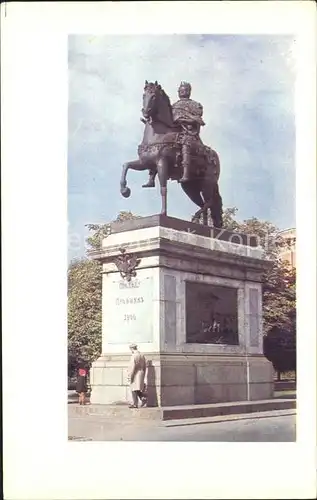 Leningrad St Petersburg Monument to Peter Reiterstandbild Denkmal Kat. Russische Foederation